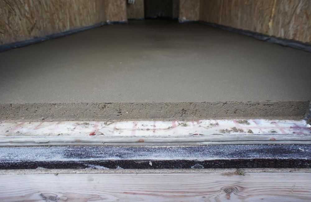 полусухая стяжка пол